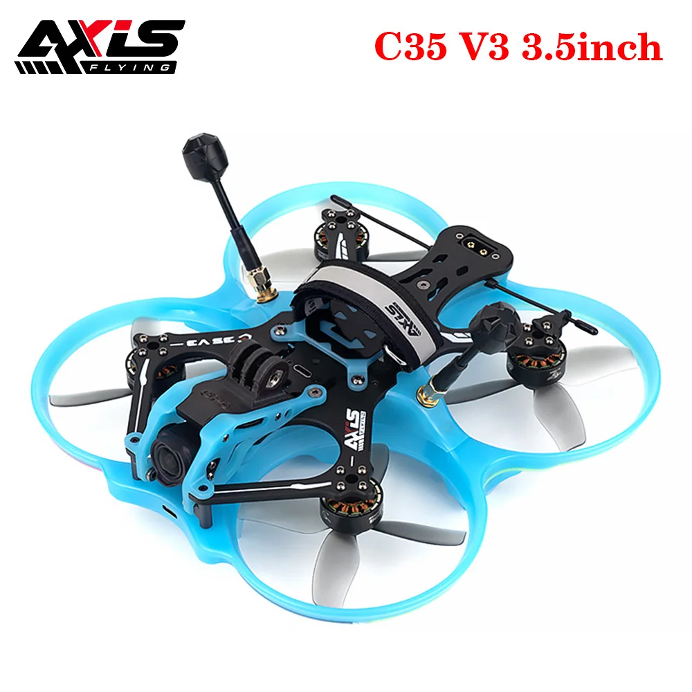 Axisflying C35 V3 3.5inch Cinewhoop 160mm With F745 AIO, C206 1960KV Motor, TBS RX Receiver Compatible DJI O3 for RC FPV Drone