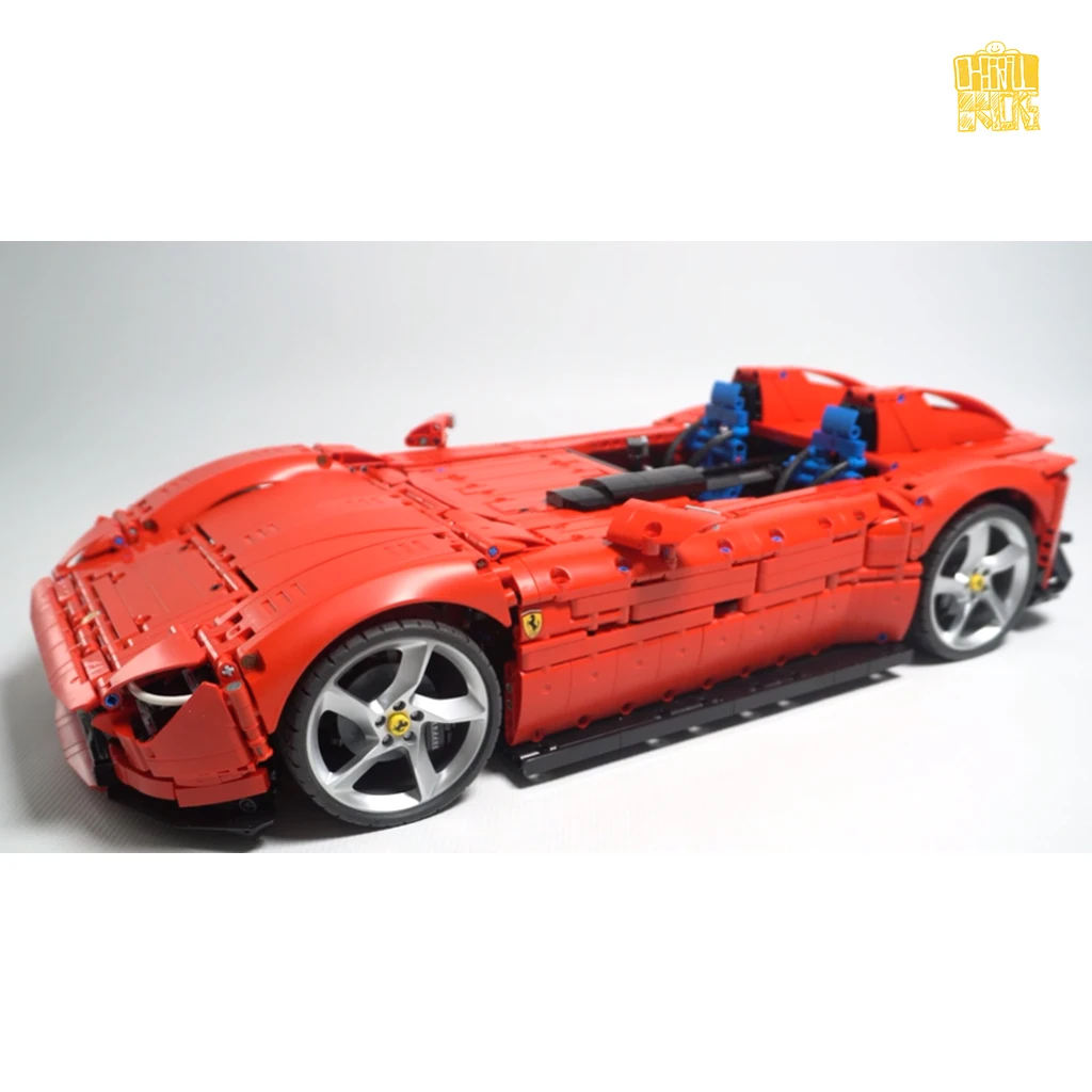 MOC-128423 Super Car 1:8 Scale Model With PDF Drawings Building Blocks Bricks Birthday Christmas Gifts