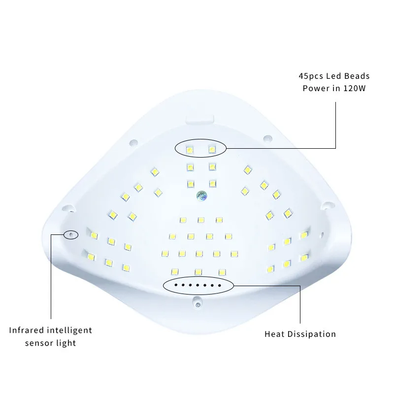 Máy Sấy Móng Tay LED Móng Tay Đèn Đèn UV Việc Chữa Tất Cả Các Gel Móng Tay Với Chuyển Động Cảm Ứng Làm Móng Tay Chân Salon Dụng Cụ quà Tặng