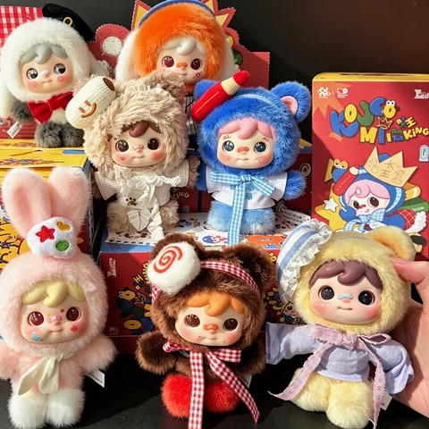 New In Stock I Am The King Series Plush Blind Box Charms Cute Trendy Toy Figurines Collectible Dolls Surprise Mystery Box Gifts