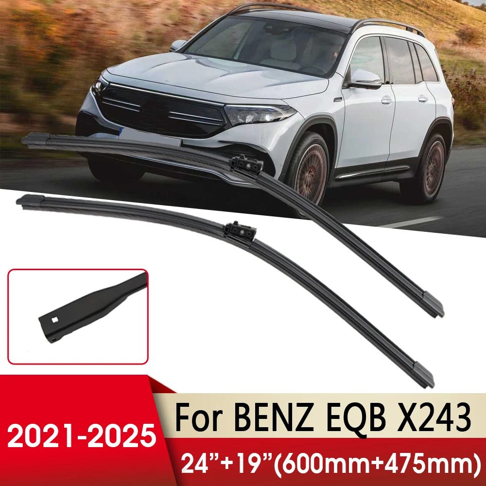 Car Wiper Front Wiper Blade For Mercedes-Benz EQB X243 SUV 2021 2022 2023 2024 2025 24