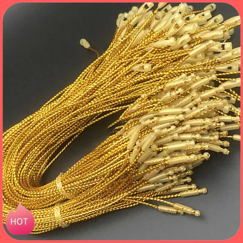 

HOT-1000Pcs Gold Christmas Ornament Hanger Rope Christmas Decoration String For Christmas Cord Lock Cord