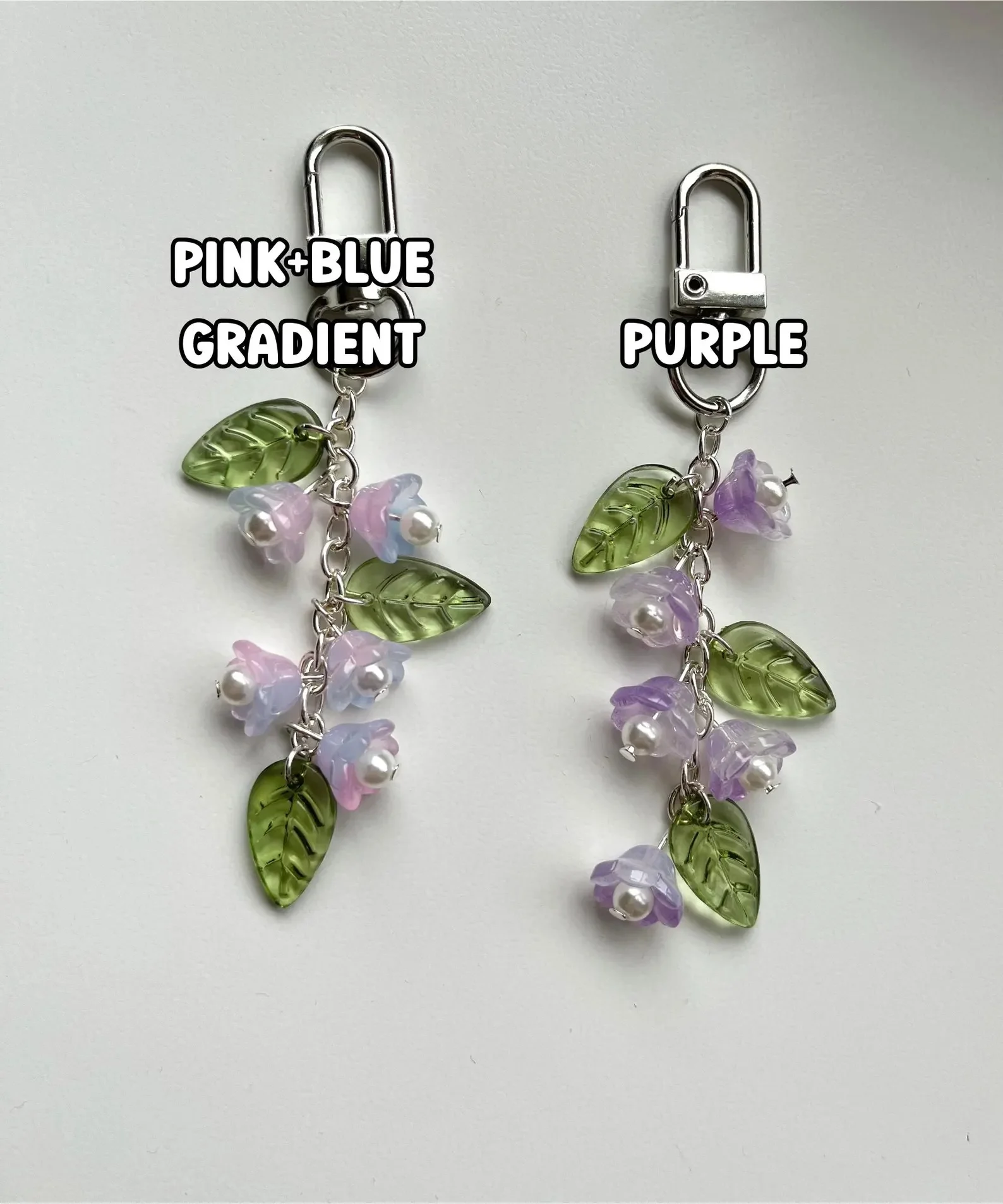 Lily of the Valley Keychain | Bag Charms, Handmade | Flowers, Aesthetics, Cute, Girly, Lily of the Valley | Gifts for Her