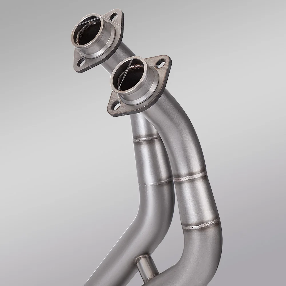 For R7 2021-2025 Exhaust System Slip On Muffler Tail Pipe Front Link Tube Stainless Steel DB Killer