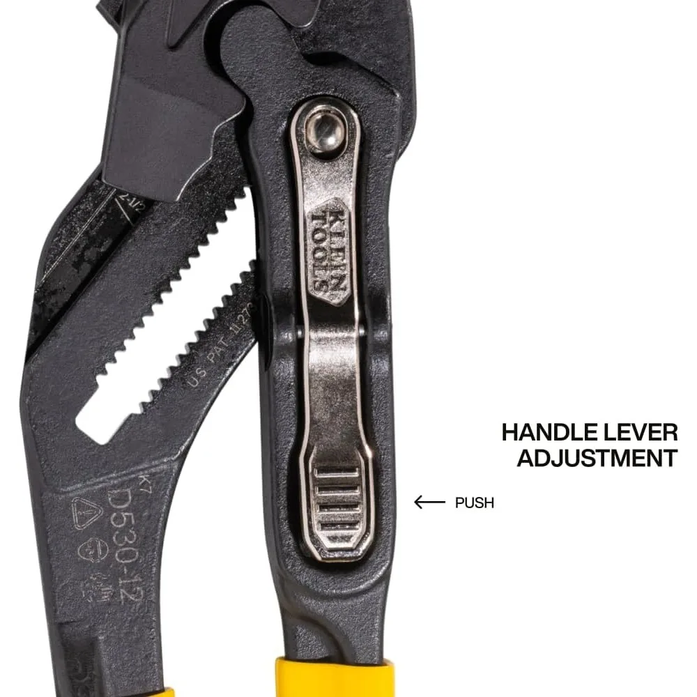 مفتاح ربط ذو طيات المضخة متعدد الاستخدام عالي التراعي من Klein Tools مع فكي قابل للتعديل على الوجهين قابل للتعديل