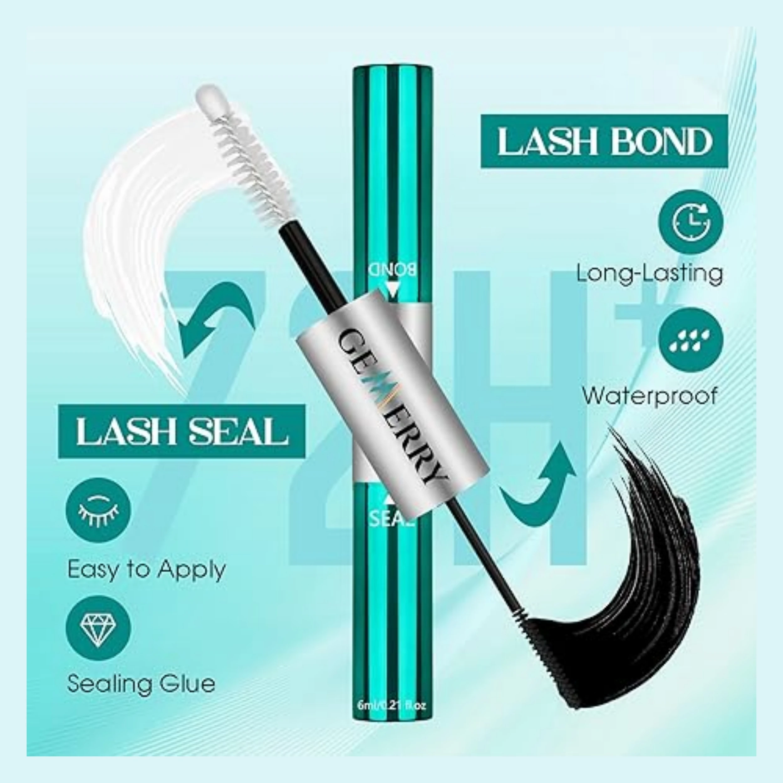 Gemery cluster de calor individual d curvado extensão de cílios com pinça de cola ligação quente natural volume grosso maquiagem cílios postiços