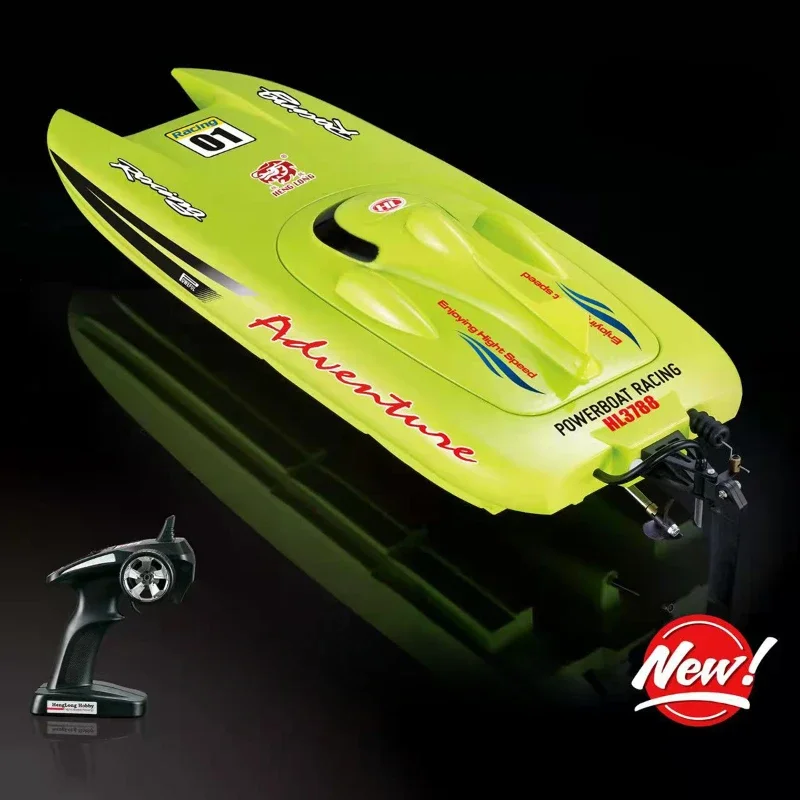 RC Catamaran Speedboat 2.4G Remote Control Boat Model Toy Gift Finished Racing Speedboat Water-cooled Dual Motor Model Ship