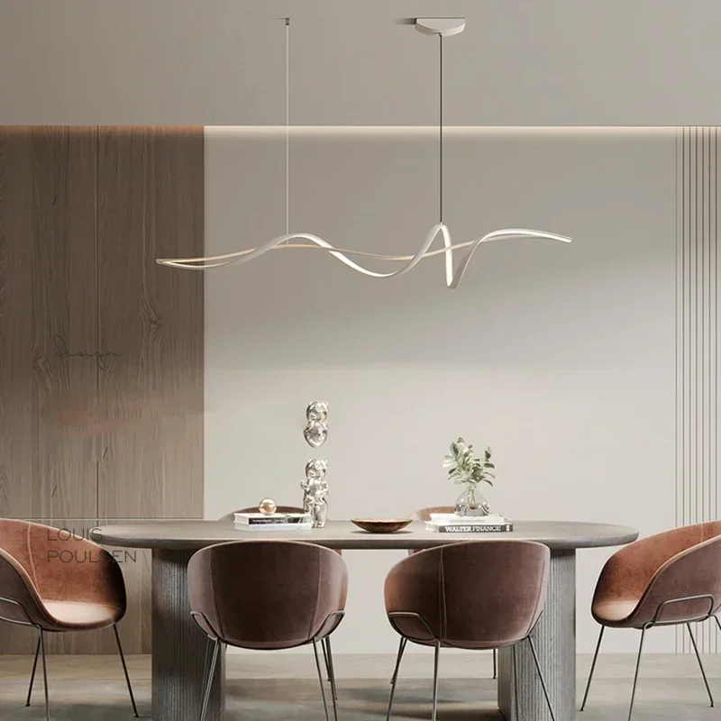 Nordic Minimalist Led Pendant Lights Home Lustres for Living Dining Room Bar Salon Chandeliers Lamps Indoor Suspension Luminaire