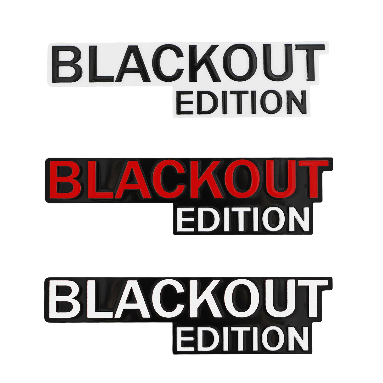 

1pcs 3D BLACKOUT EDITION Emblems, Decorative Items. Suitable for Decorating the Rear Side of Cars, Trucks, and SUV, Waterproof