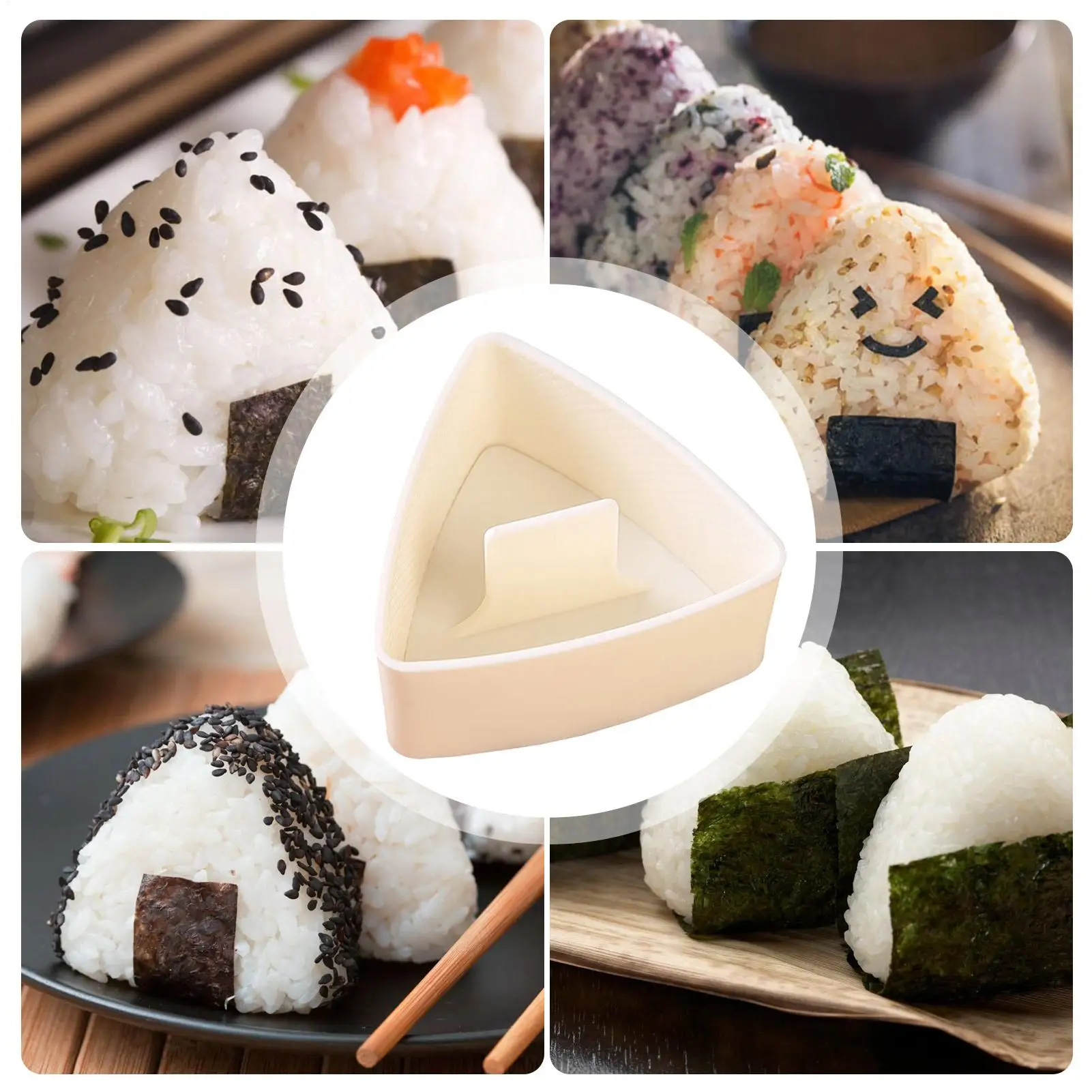 Sushi Mold Triangle Mould Onigiri Rice Ball Food Press Triangular Sushi Maker Mold Sushi Kit Kitchen Bento Rice Balls Accessory