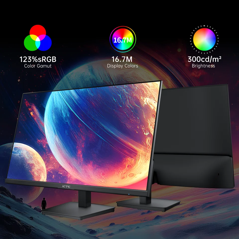 KTC 27 Inch QHD Computer Monitor 100Hz, Up to 120Hz, IPS Panel, 2K