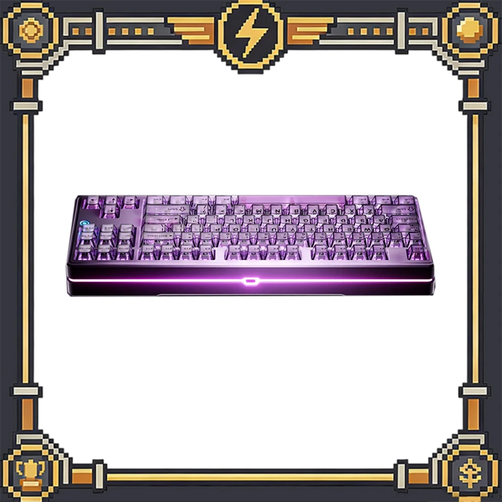 PMO Aurora 80 Mechanical Keyboard 87 Keys Tri Mode Wireless Bluetooth 2.4G Custom Gaming Keyboard with RGB Lighting for PC