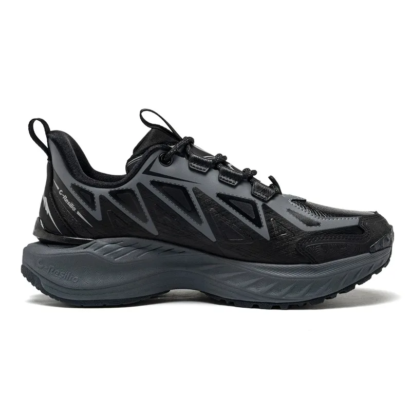 ONEMIX Men Trail Running Shoes Wearable Anti-Slip Leather Sneakers Support Stable Off Road Sports Shoes Outdoor Walking Sneakers view 5