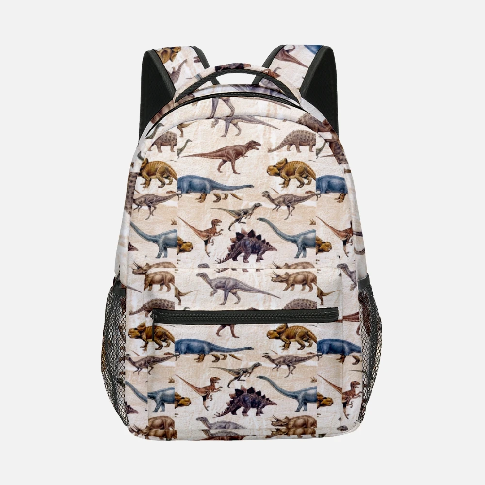 Trendy Kpop Youthful School Bags Unisex dinosaur Travel Bags 3D Print Oxford Waterproof Notebook Shoulder Backpacks