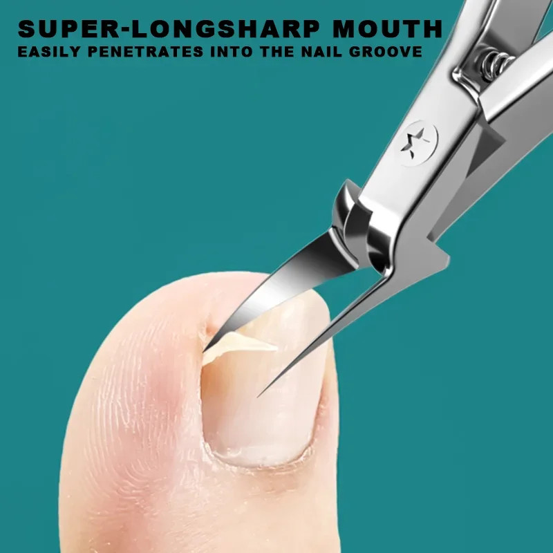 Toenail Clippers Extra Sharp Professional Stainless Steel Thick Ingrown Nail Clippers Pedicure Cutter for Men Women,Nail Tools