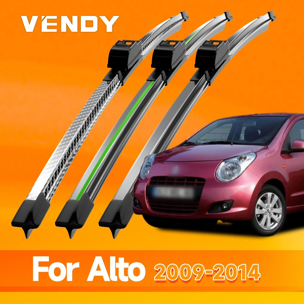 

2 шт. для Suzuki Alto 2009-2014, щетки стеклоочистителя переднего стекла, аксессуары для окон 2010 2011 2012 2013