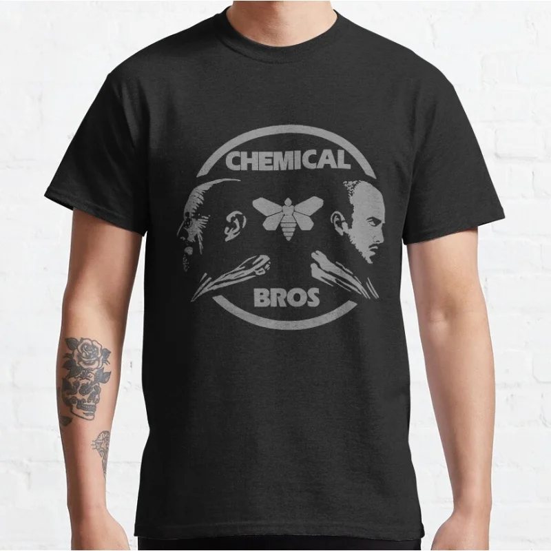 

Chemical Bros 100% cotton t shirt O-Neck Short Sleeve top Crime Movie Breaking Bad Vintage Men's Graphic clothes All size tee