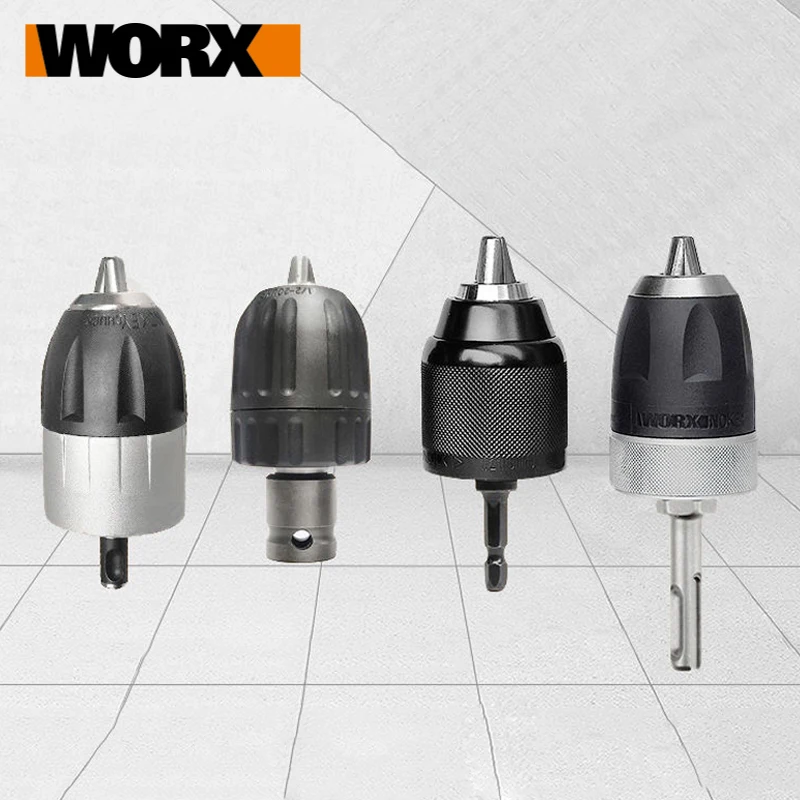 Youpin Worx WA4206 Self-tightening Chuck WX128 Drill Chuck Metal WX106 Electric Mill Chuck WU130 Mini Percussion Bit 0.8-10mm