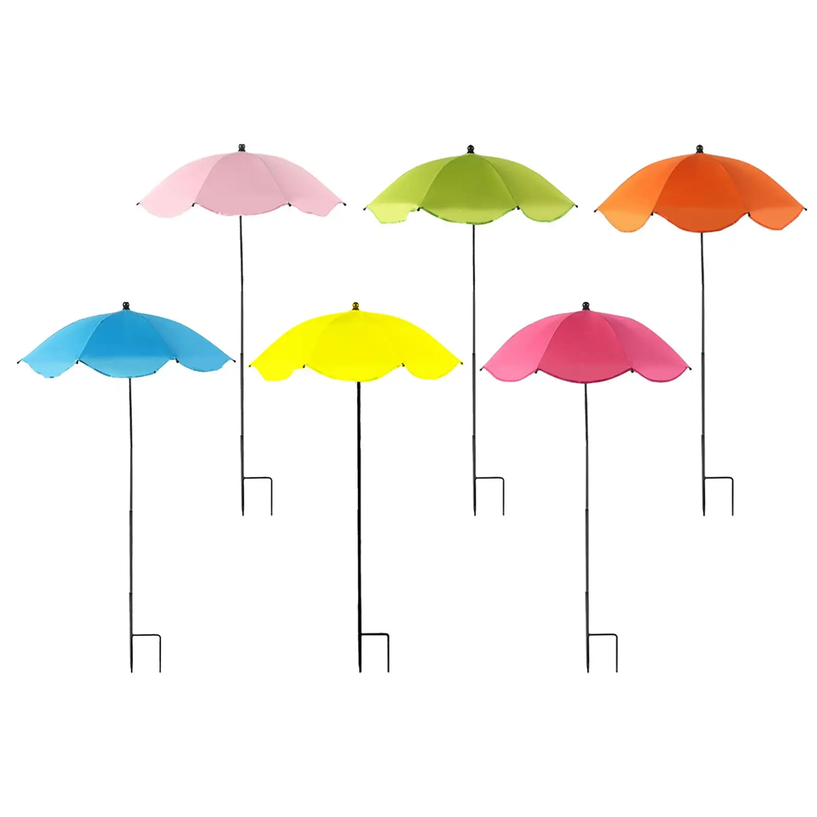 Plant Umbrella Protection Iron Rod Impact Cloth Outdoor Parasol Garden Shade Sun Block Umbrella for Flower Beds
