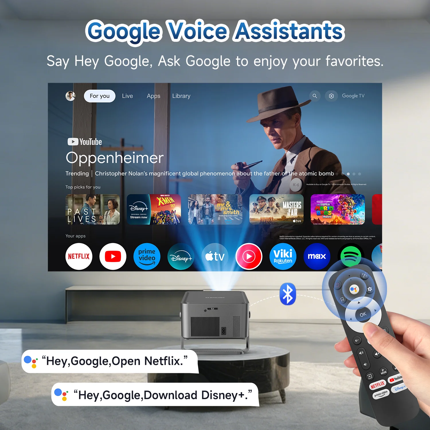 Проектор Magcubic HY450GTV 4K Google TV
