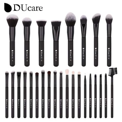 DUcare 27pcs Set di pennelli per trucco cosmetici professionali fard Foundation ombretto ciglia bellezza strumento per il trucco con borsa per il trucco