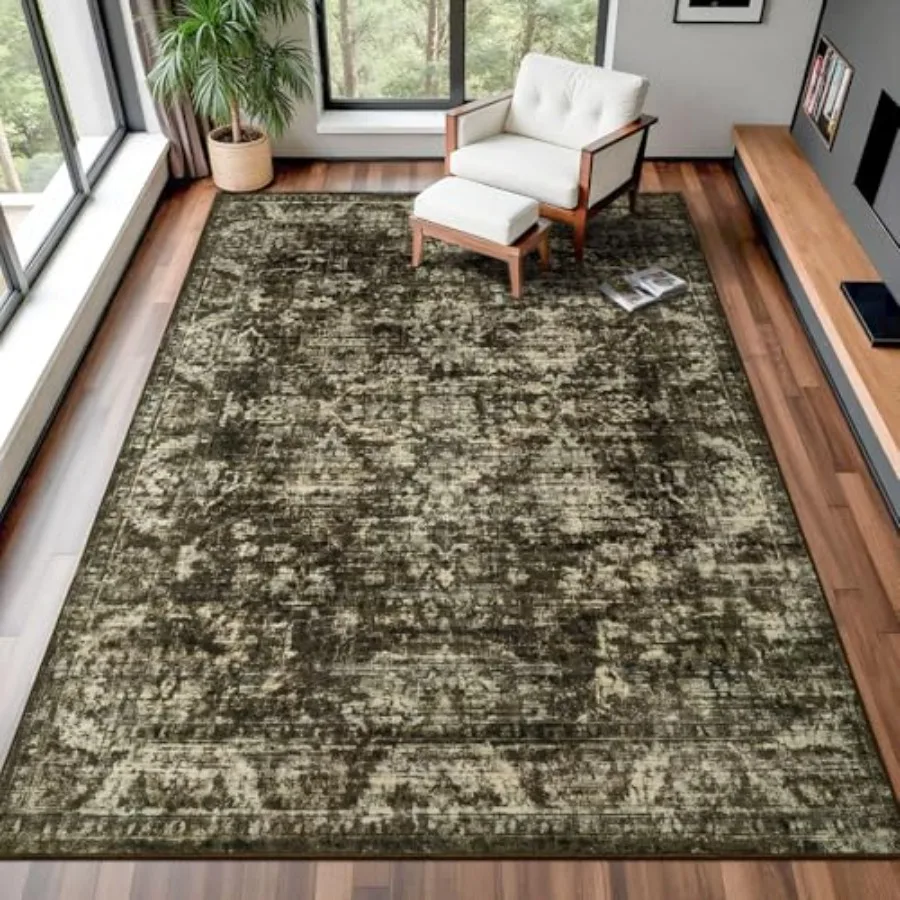 

Нескользящий ковер 6x9, современные мягкие коврики для гостиной, машинная стирка, легко чистится, приятный для домашних животных, не линяющий, удобный для Be