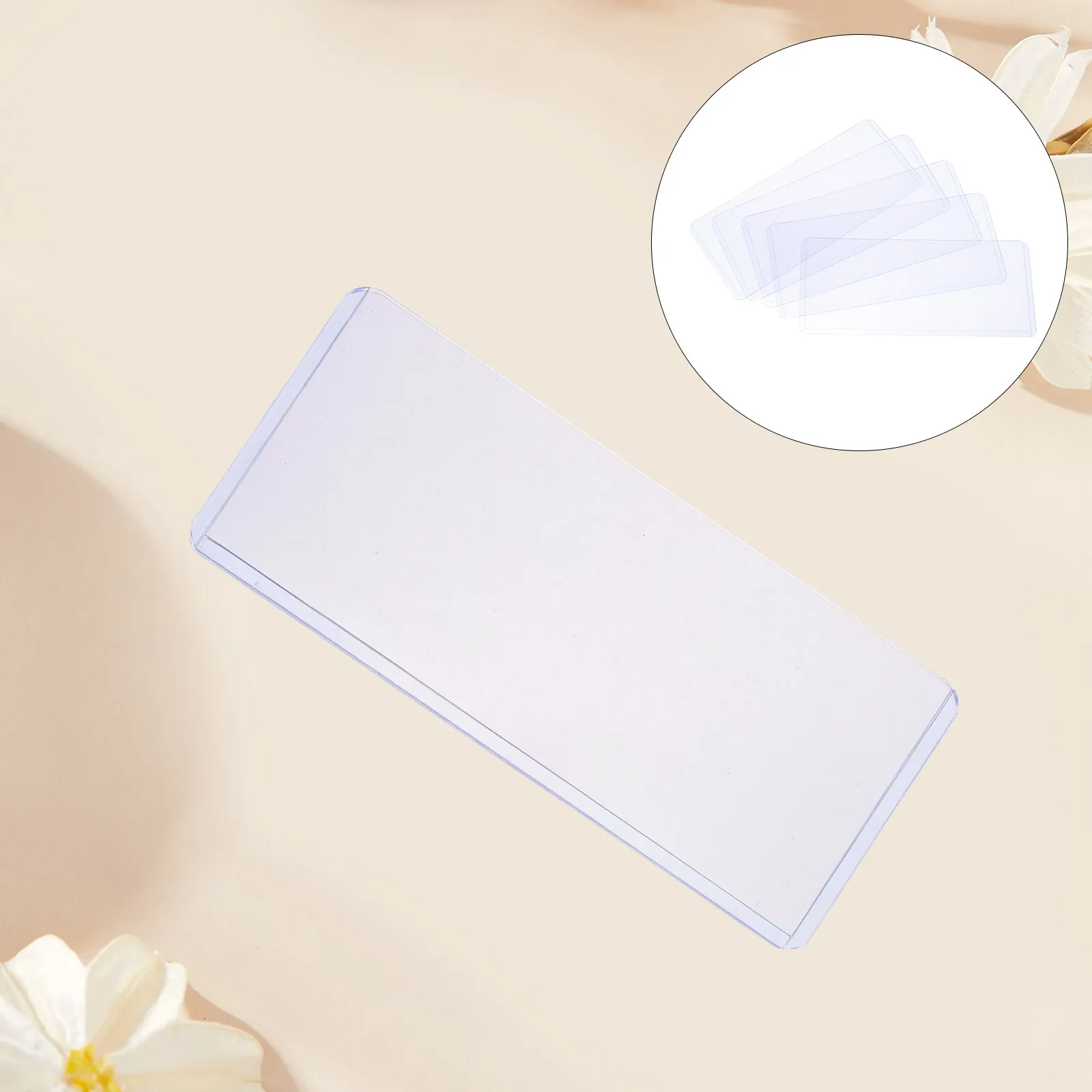 20 Pcs Transparent Banknote Clip PVC Cash Storage Waterproof Money Organizer for Bills Currency Protector Display Holder