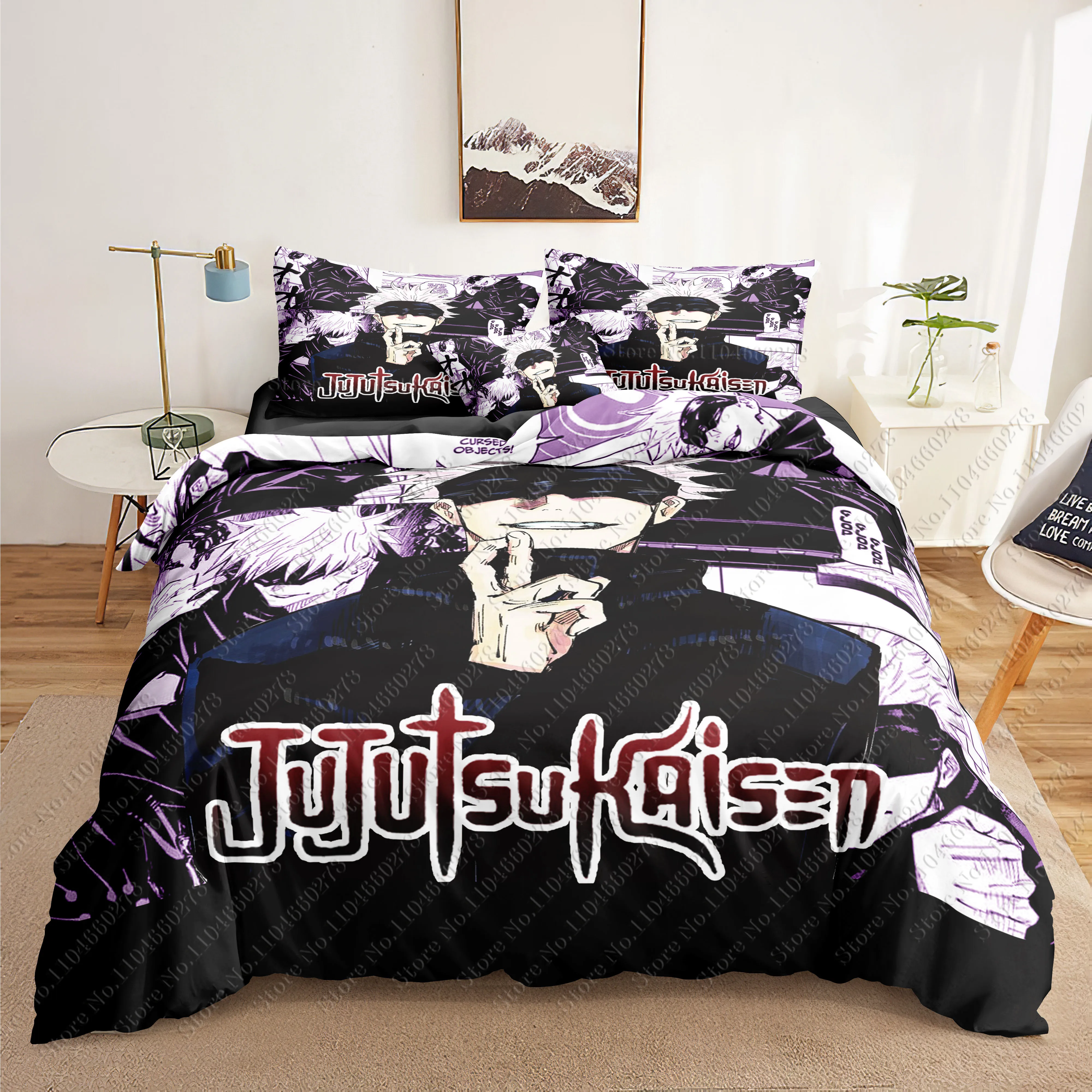 

Коллекционное издание Jujutsu Kaisen, комплекты постельного белья с 3D принтом, пододеяльник для взрослых/детей, одеяло, подарок на день рождения, дропшиппинг