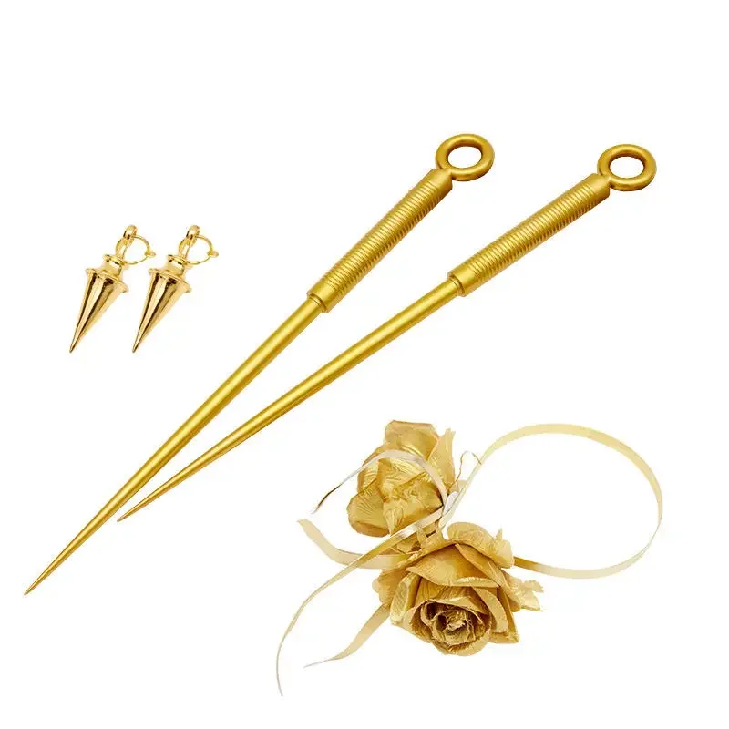 New Anime Spy X Family Yor Forger Cosplay Weapons Yor Briar Cos Props Golden Color Needles Thorn Princes Accessories Role Play