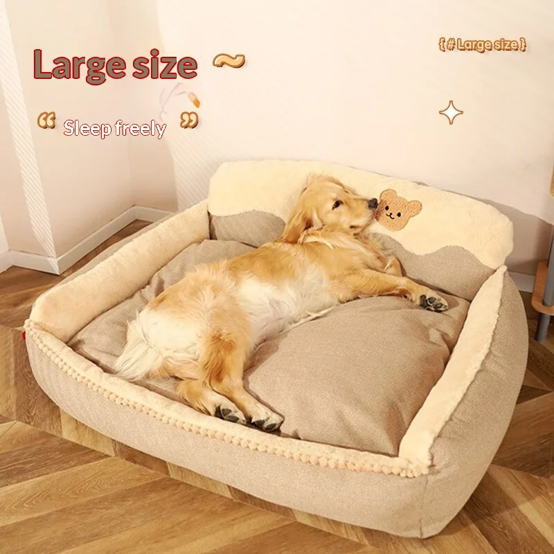 Cama lavable extraíble y cálida para gatos y perros grandes - imagen 3