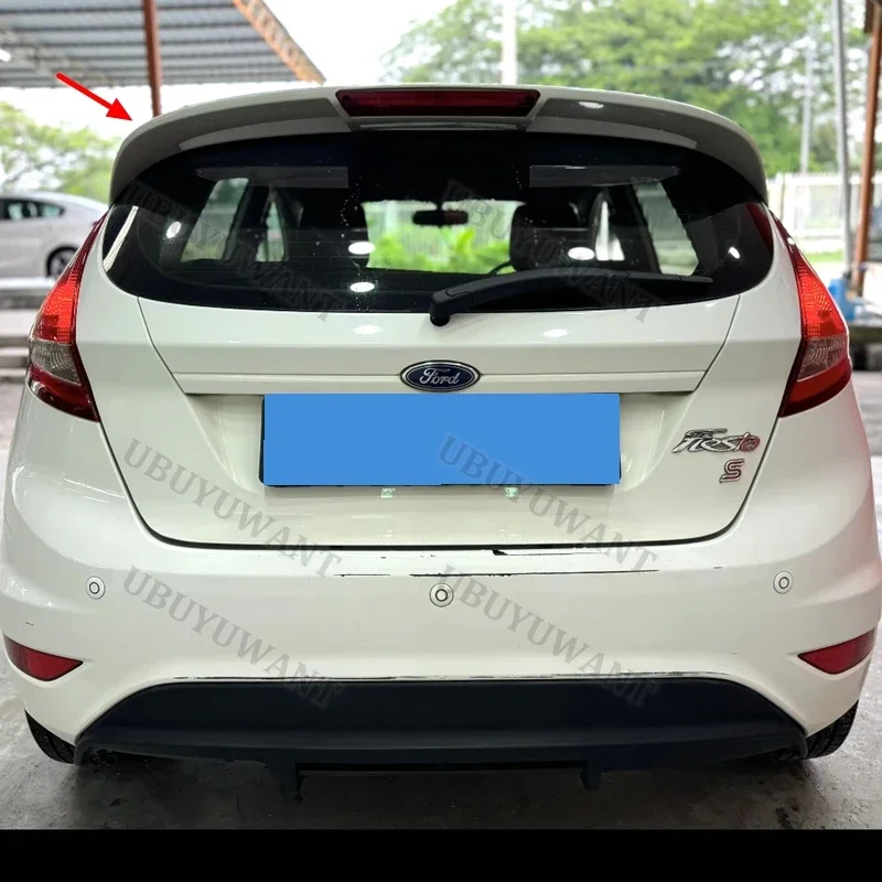 For Ford Fiesta MK6 MK7 2008-2017 ABS Spoiler Car Tail Trunk Spoiler Rear Wing Tail Wing Decoration