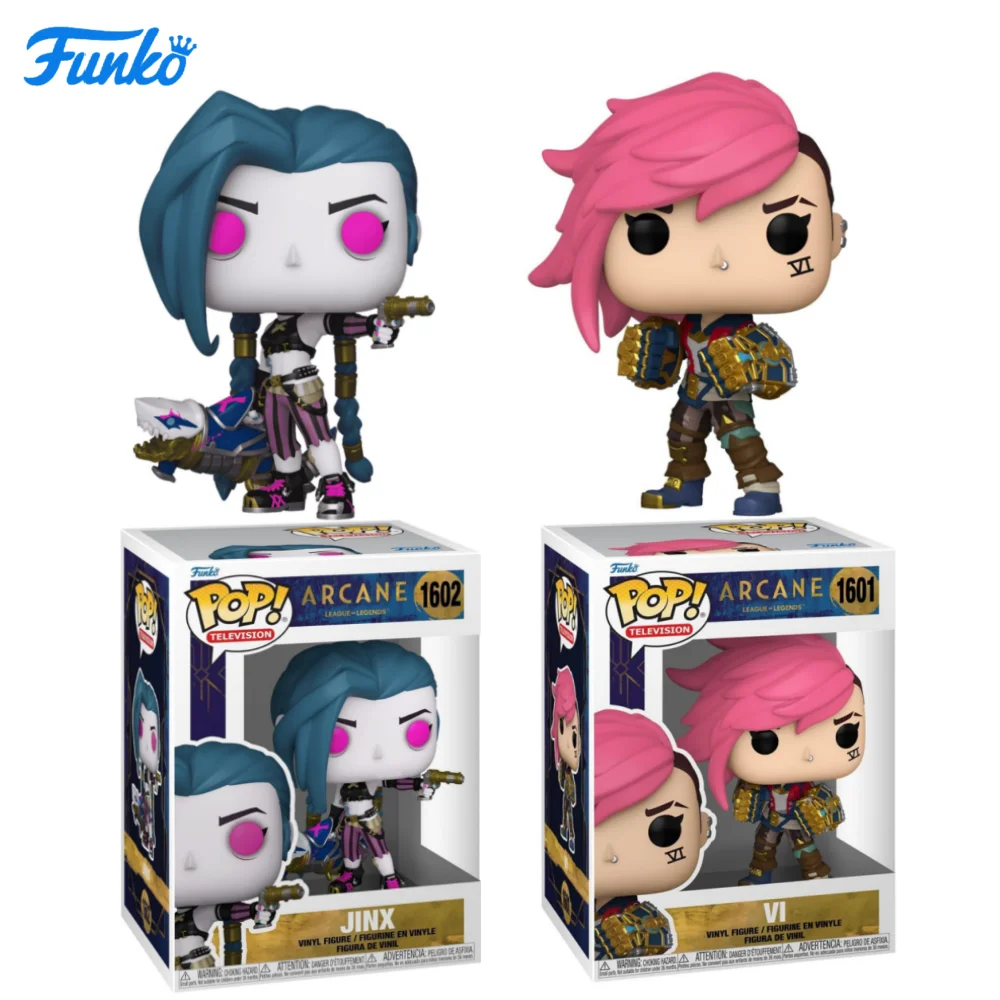 

Funko Pop Tv: League of Legends: Arcane Season 1 - Vi, Jinx - New Year Gift - Great Gift for Friends and Family for Christmas, New Year, and Birthdays, Pop Culture Decoration, Birthday Gift, Comic Book Collectibles, Officially Licensed Merchandise, Premiu