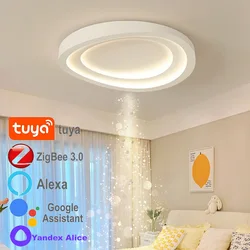 Led Ceiling Light Zigbee Tuya Nordic Chandelier Living Room Decor Smart Lamp Home Decoration Bedroom Alice Assistant Alexa