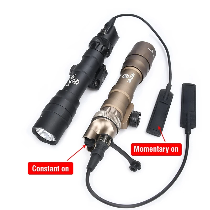 Airsoft Tactical M600DF Flashlight 1400Lumens Powerful Hunting Scout Light High Power M600 Scout Light Metal DS07 Remote Switch