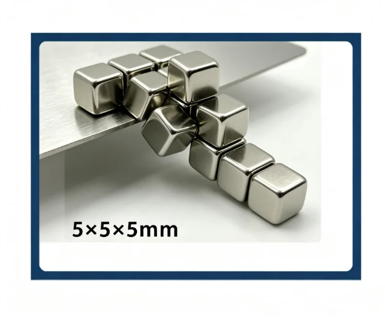 Super Strong 5x5x5mm NdFeB Square Magnet N35 Permanent Neodymium Cube Block For Fridge Magnetic Closure DIY Projects