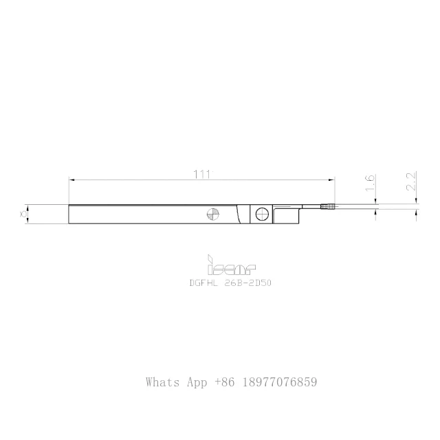 Iscar GFHL 26B-2D50 Pisau Tipe persneling Dengan sensor Tinggi