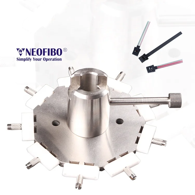 White Plastic MT/PC-12 Patch Cord Ferrule Polishing Holder Ferrule Holder Fiber Optic Central Pressure Polishing Fixture