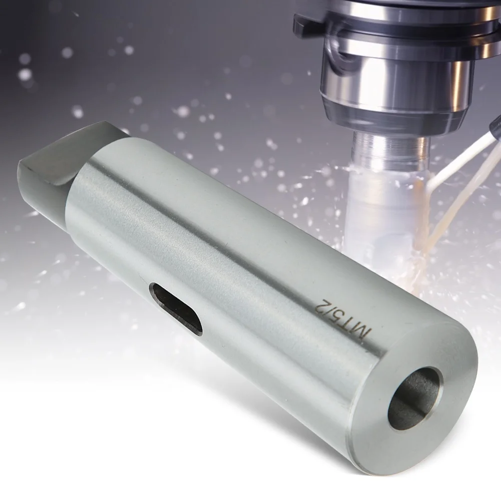 Taper Reducing Adapter Drill Sleeve Silver High Hardness Wear Resistance MT5 to MT2