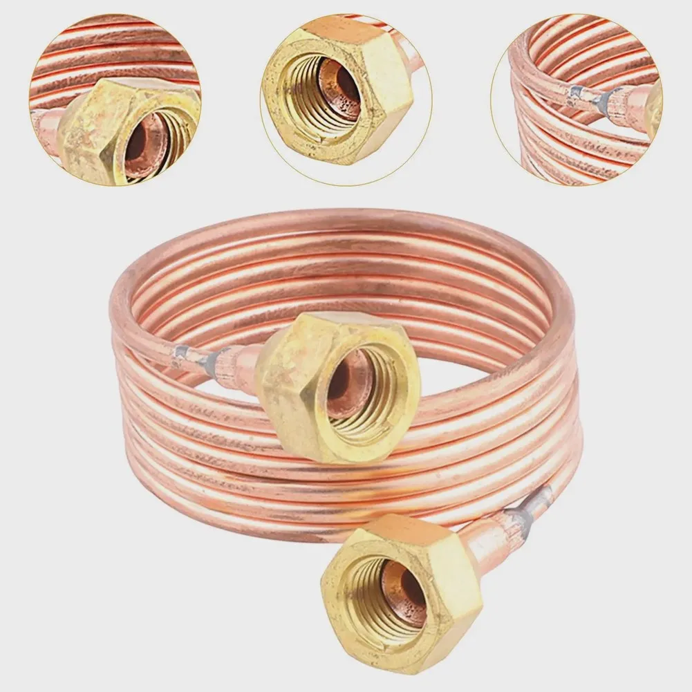AC Coil Tubing Capillary Tube 1M 1.5M Flexible Copper Tubing For Cooling Wear Resistant Length Easy Installation