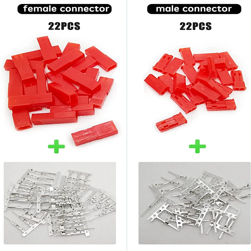 Imagem -05 - Kit Conector Macho e Fêmea Jst Syp Futaba Conector Modelo rc 400 Pcs