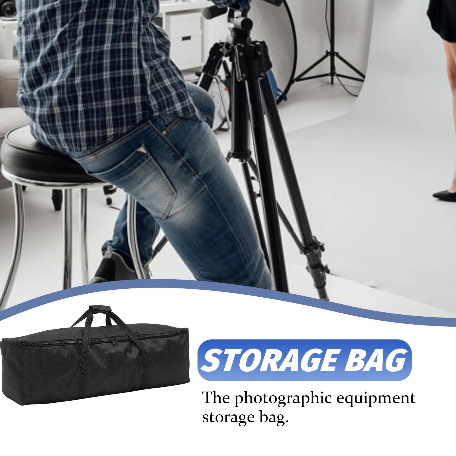 

Photography Equipment Storage Bag Durable Tripod Pouch Smooth Zipper Portable For Camera Mount Outdoor Travel Lightweight