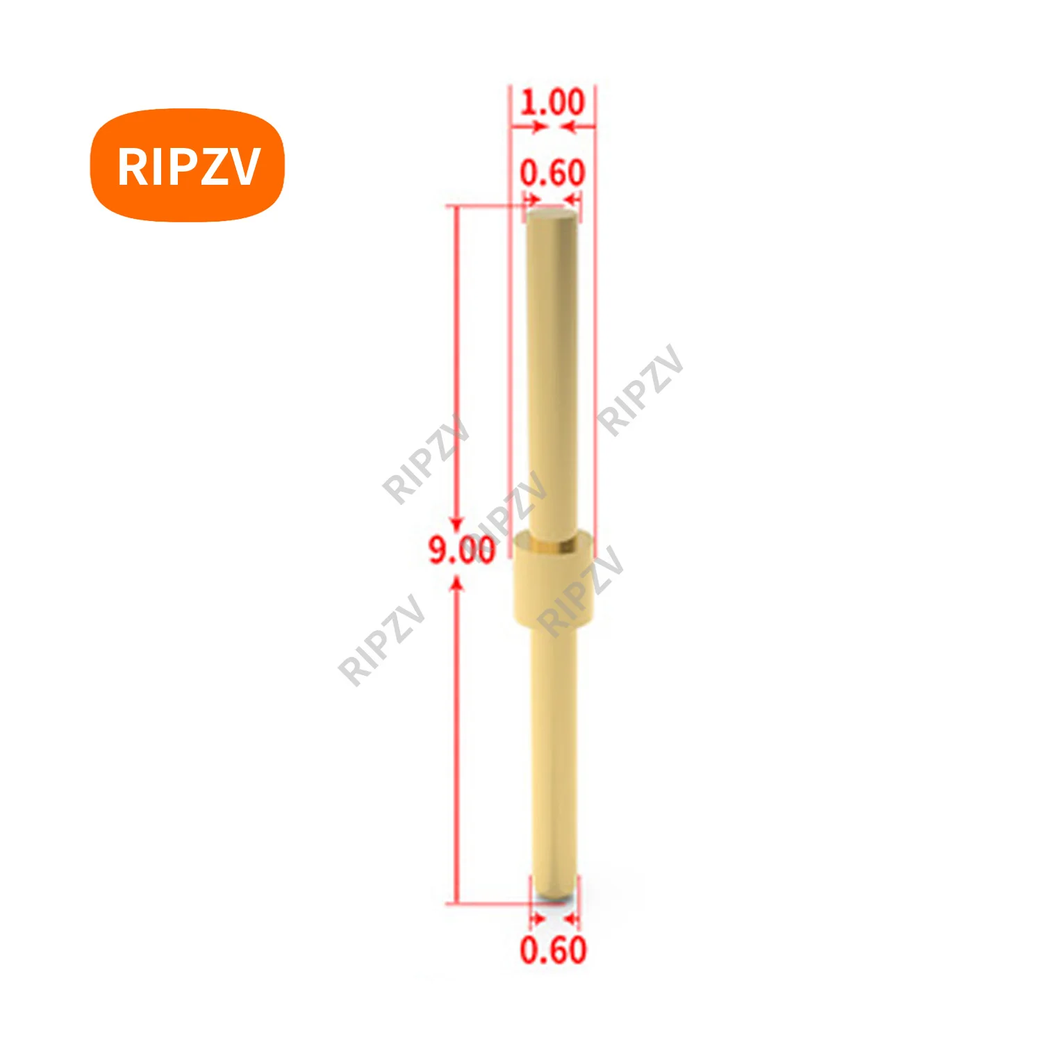 

special custom diameter 1mm (0.6) length 9mm pin soldering type hot plug connector copper pin Connector RIPZV