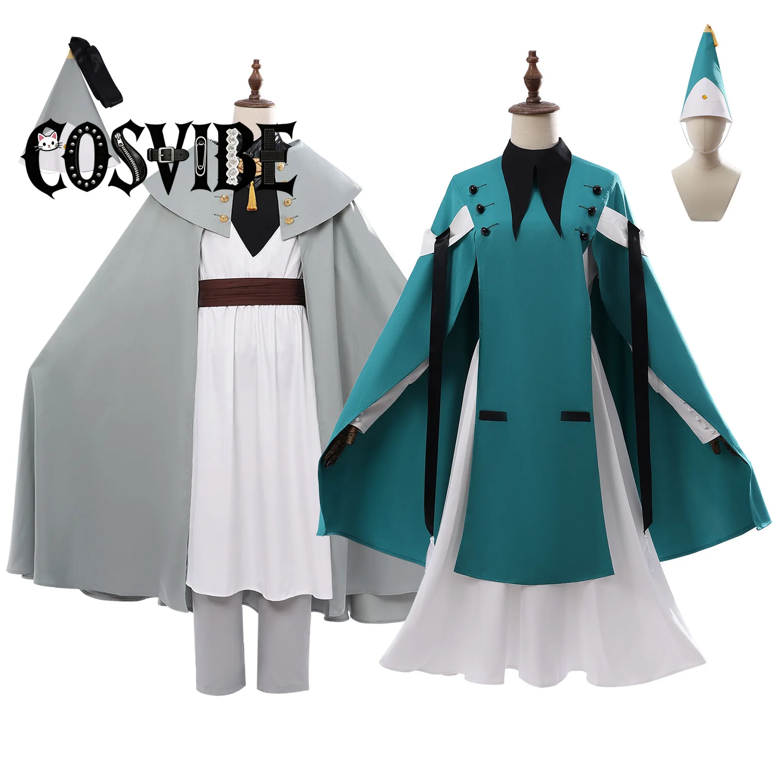 Coco Aigue Cosplay Costume Witch Hat Atelier Coco Aigue Coat Dress Hat Socks Role Play Suits Coco Aigue Wig