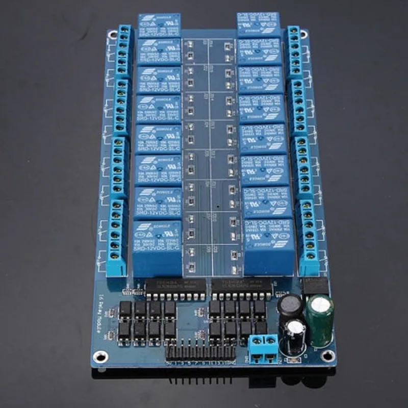 16-Channel 12v Relay Module For Arduino Dsp Avr Pic Arm  [Compatible Arduino]