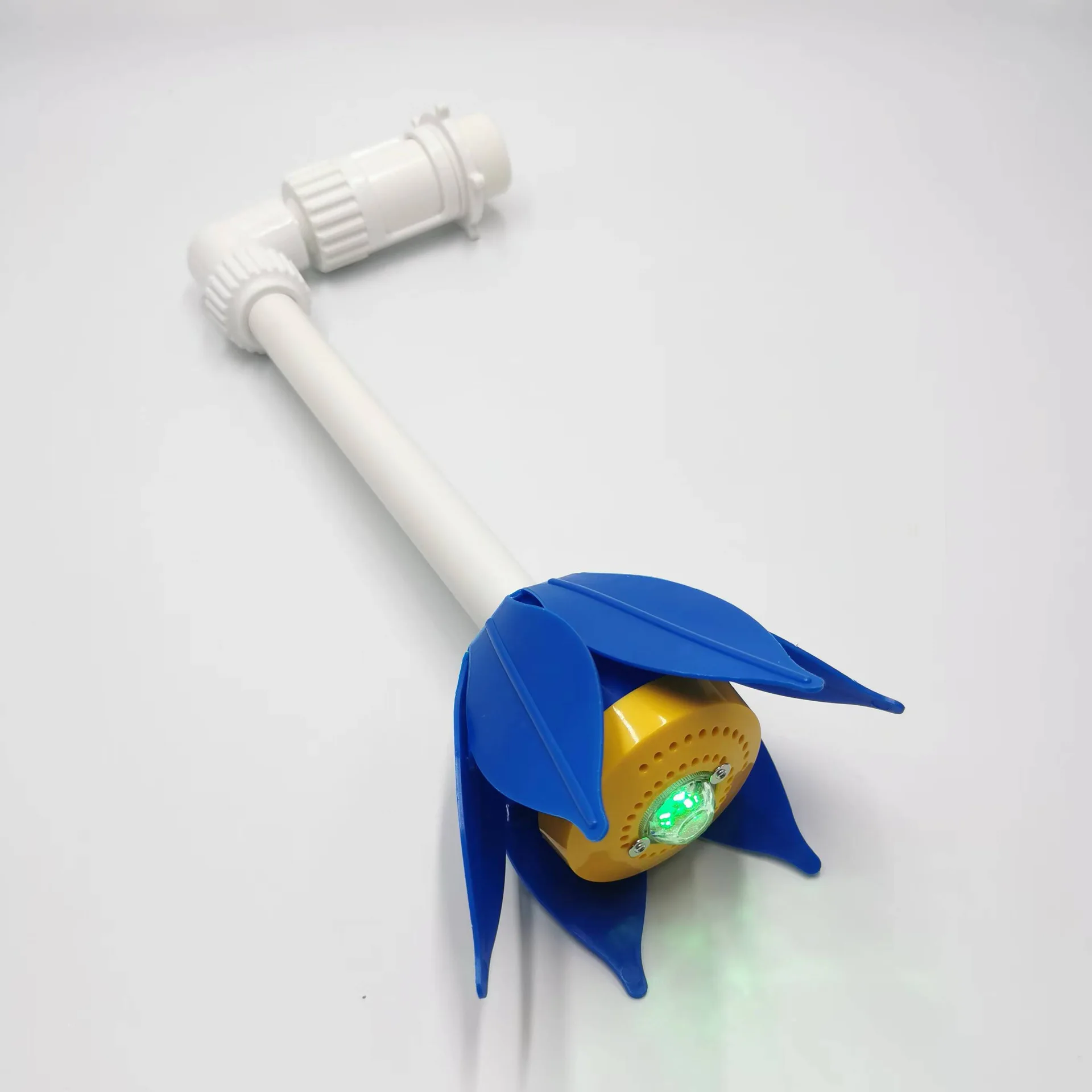 Submersible Lotus Fountain Dispenser for 1.5 inch Return Fitting Enhances Pool Aesthetics and Water Movement in Gardens