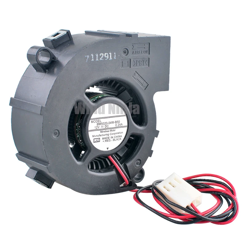 BM5020-04W-B50 5cm 50mm fan 50x50x20mm DC12V 0.24A Dual ball bearing centrifugal fan cooling fan for projector 3D printer