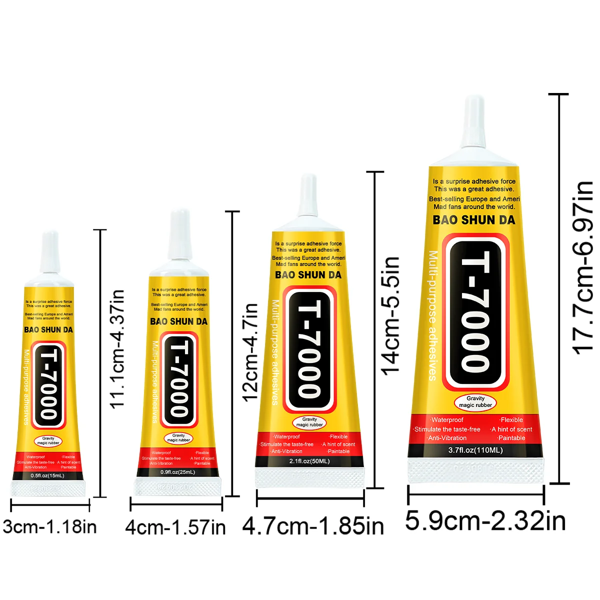 T7000 Noir Contact Téléphone Portable Tablette Réparation Adhésif, 15/50/110ML T7000 Téléphone Portable Tablette Réparation Batterie Couvercle LCD Cadre Adhésif, Composants Électroniques Colle, avec