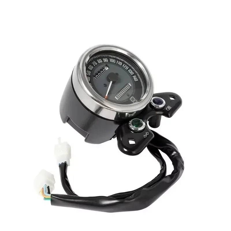 لـ CG125 وGN125 واجهة رقمية عداد السرعة متسابق القهوة مع مقياس الوقود مع ضوء وشاشة LCD USB