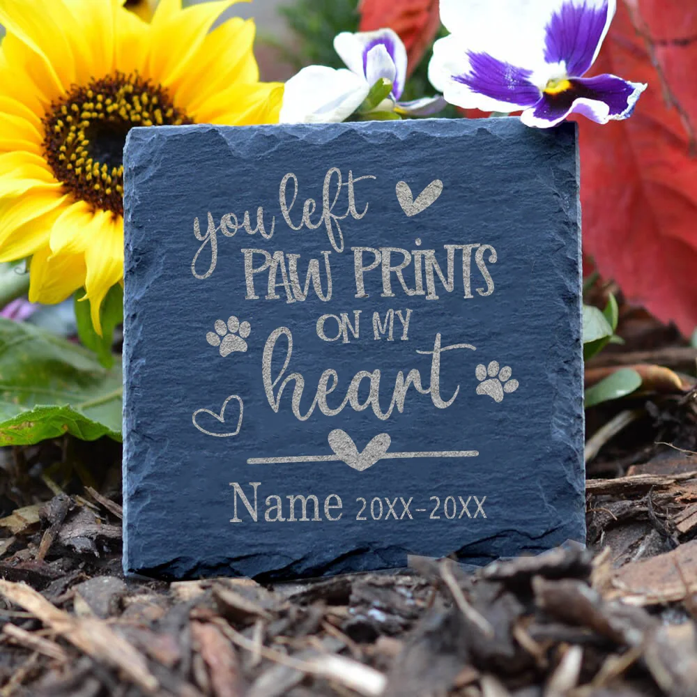 Personalized Pet Memorial Stone Dog Grave Marker Plaque Tombstone Custom Personalized Pet Loss Gifts Custom Dogs Name of Death