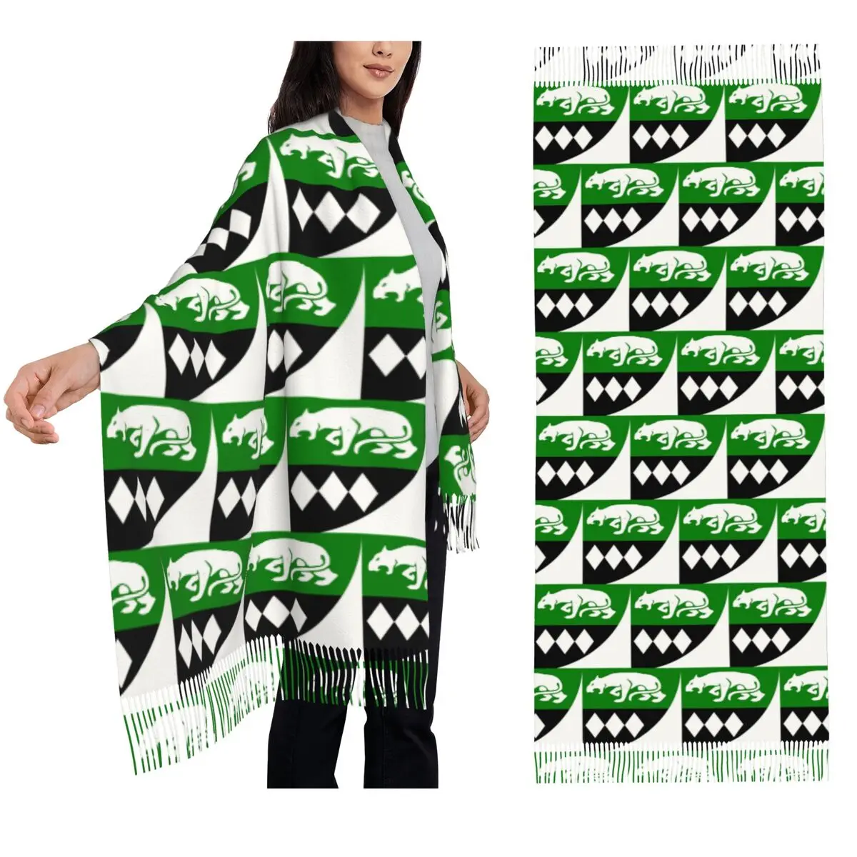 

Halfdan's Quarter Round Scarf Tassel Scarves for Women Soft Warm Shawls and Wraps Large Fall Winter Shawl Wrap